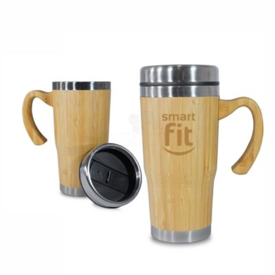 Caneca Revestida em Bambu Personalizada